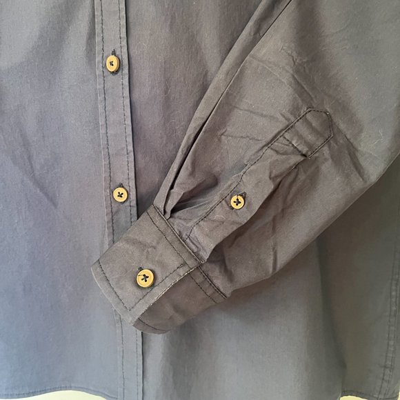 Brunswick Garments Mens Shirt Sz XL Blue Long Sleeve Classic Fit Button up Colla - Picture 4 of 16